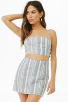 Forever21 Striped Linen-blend Mini Skirt