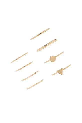 Forever21 Etched & Geo Stackable Ring Set