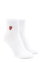 Forever21 Strawberry Crew Socks