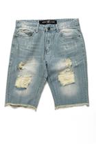Forever21 X-ray Distressed Denim Shorts