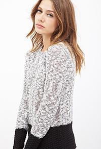 Forever21 Colorblocked Scoop Neck Sweater