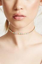 Forever21 Multicolor Faux Gem Choker