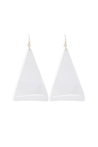 Forever21 Transparent Triangle Drop Earrings
