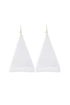 Forever21 Transparent Triangle Drop Earrings
