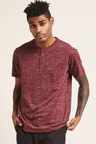 Forever21 Heathered Knit Henley