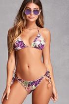 Forever21 Tropical Lettuce-edge Bikini Set