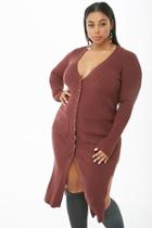 Forever21 Plus Size Ribbed Longline Cardigan