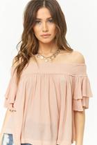 Forever21 Boho Me Cutout Off-the-shoulder Top