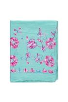 Forever21 Floral Embroidery Oblong Scarf