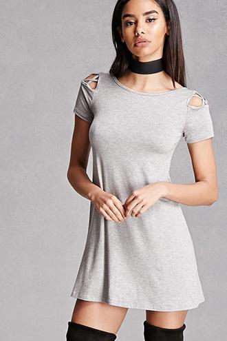 Forever21 Crisscross Cutout Swing Dress