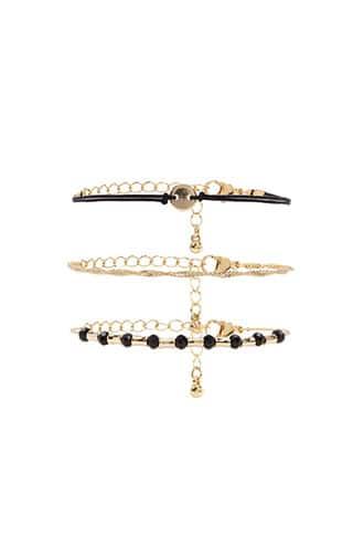 Forever21 Twisted Curb Chain Bracelet Set