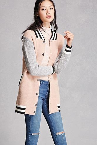 Forever21 Varsity Striped Jacket