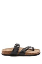 Forever21 Faux Leather Double Buckle Toe Sandals
