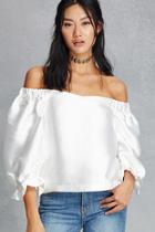 Forever21 Women's  Ruffled Off-the Shoulder Top