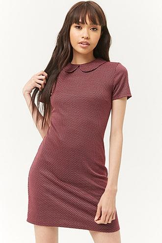 Forever21 Fleur-de-lys Print Shift Dress