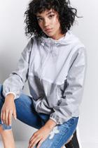 Forever21 Coated Mesh-panel Jacket