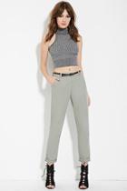 Forever21 Women's  Belted Trousers