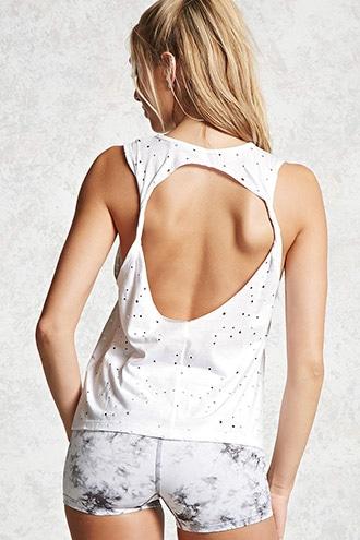 Forever21 Active Distressed Twist Tank