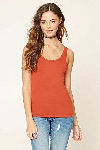 Forever21 Plus Women's  Ginger Scoop Back Tank