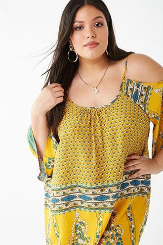 Forever21 Plus Size Paisley Mini Dress