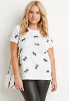 Forever21 Plus Sequin Ants Tee