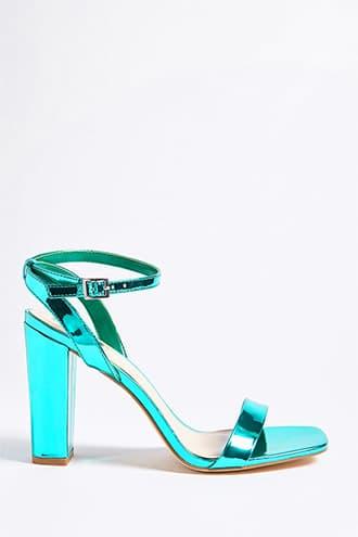 Forever21 Metallic Open-toe Heels