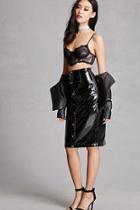 Forever21 Rehab Faux Patent Leather Skirt