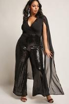 Forever21 Plus Size Sequin Wide-leg Jumpsuit