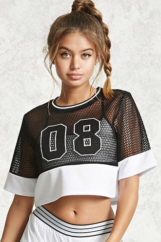 Forever21 Active Mesh Ny Top