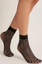 Forever21 Rainbow Fishnet Ankle Socks