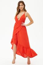 Forever21 Ruffle-trim High-low Dress