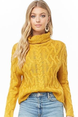 Forever21 Fisherman Turtleneck Sweater