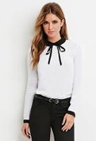 Forever21 Contrast Peter Pan Collar Blouse