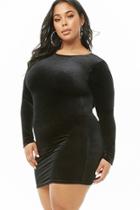 Forever21 Plus Size Cowl Back Velvet Dress