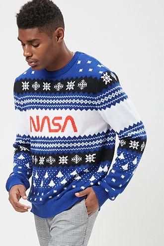 Forever21 Nasa Fair Isle Knit Top