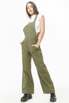 Forever21 Wide-leg Twill Overalls