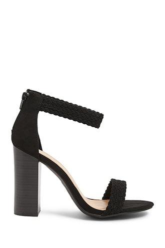 Forever21 Braided Chunky Heels