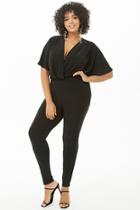 Forever21 Plus Size Plunging Tapered Jumpsuit