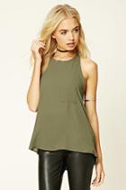 Forever21 Women's  Boxy Halter Neck Top