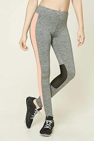 Forever21 Women's  Active Marled Knit Leggings