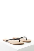 Forever21 Faux Leather Braided Sandals