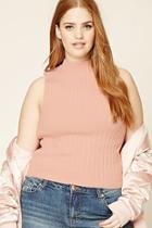 Forever21 Plus Size Ribbed Mock Neck Top