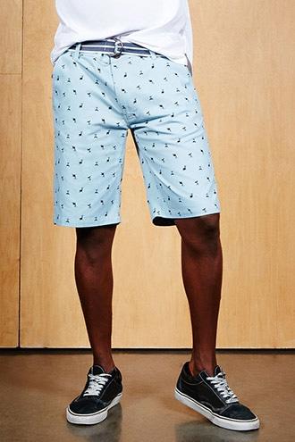 Forever21 Drill Clothing Print Shorts