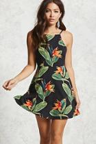 Forever21 Strappy Tropical Floral Dress