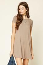Forever21 Women's  Cocoa Lace-up Tent Dress