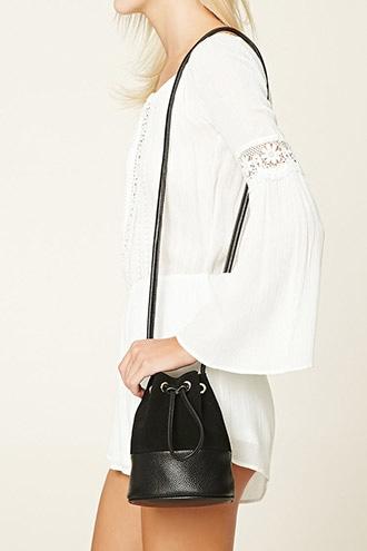 Forever21 Genuine Suede Bucket Bag