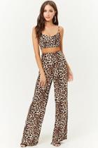 Forever21 Leopard Print High-waisted Pants