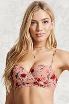 Forever21 Floral Bustier Bikini Top