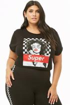 Forever21 Plus Size Super Graphic Cropped Tee