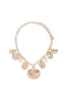 Forever21 Seashell Charm Chain Necklace